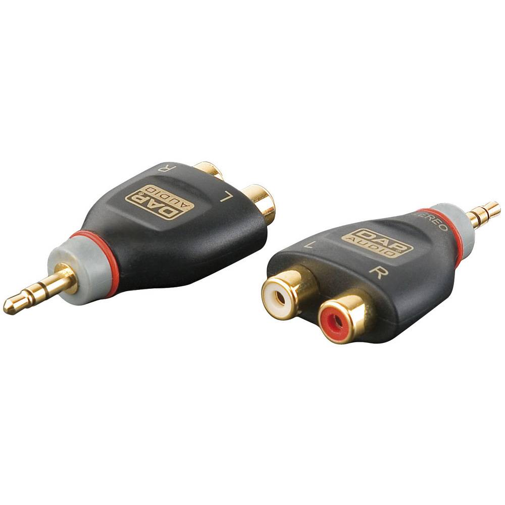 DAP Xcaliber XGA17 Mini Jack stereo male naar 2 x RCA female afbeelding