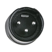 XLR plug X-type 3p male zwart met kleurring