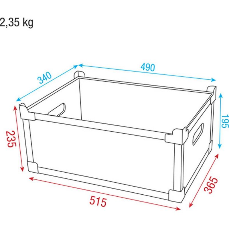 UCA-SCV2 Stack case H2 Value Line stapelbare flightcase