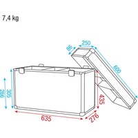 LCA-PHA6 Flightcase voor 2x Phantom 25/50/65 Value line