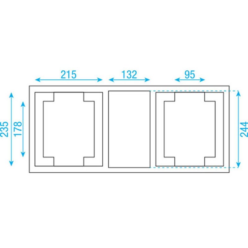 LCA-PHA6 Flightcase voor 2x Phantom 25/50/65 Value line