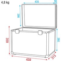 LCA-PAR4 flightcase voor 4x Compact Par