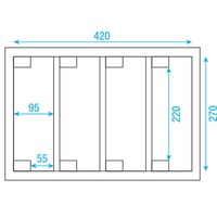 LCA-PAR4 flightcase voor 4x Compact Par