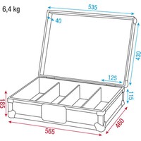 DAP ACA-CD170 Flightcase voor 170 CD's ACA-CD170 Flightcase voor 170 CD's
