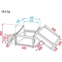 RCA-DD6TOP Slant flightcase 6+10 HE