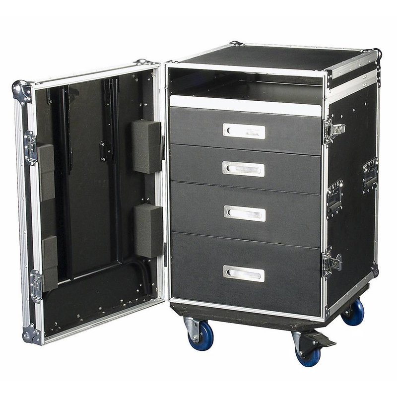 UCA-DRA1 Roadie case 12 HE laden flightcase