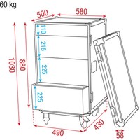 UCA-DRA2 Drawner case 16 HE laden flightcase