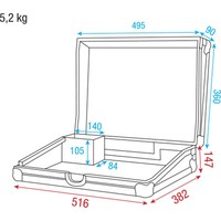 LCA-SM24 Flightcase voor Showmaster 24 en SC-24