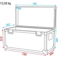 UCA-SC3 Stack Case 3 Universele flightcase