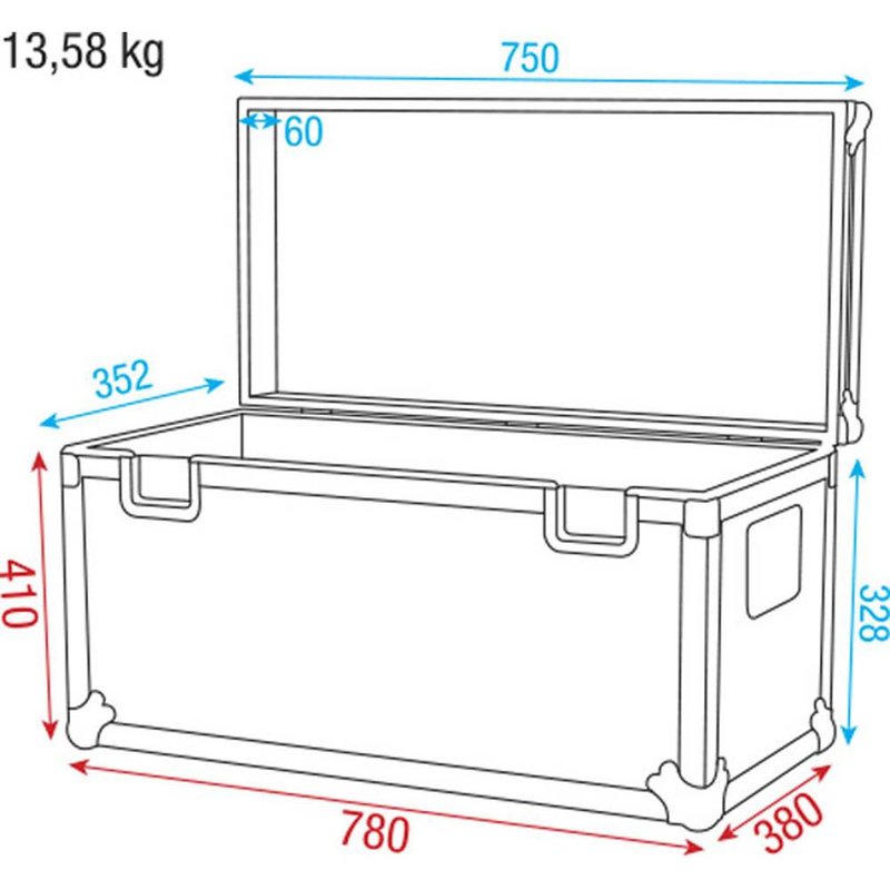UCA-SC3 Stack Case 3 Universele flightcase