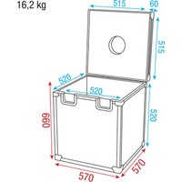 LCA-MIR50 Flightcase voor 50cm spiegelbol