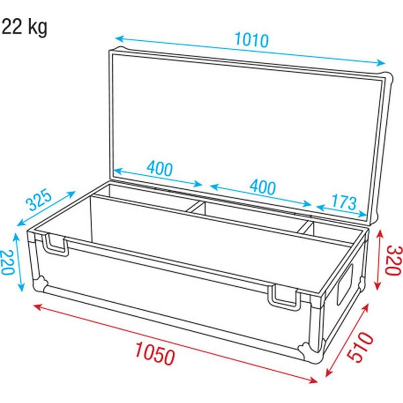 LCA-OCTO Flightcase voor octostrip set