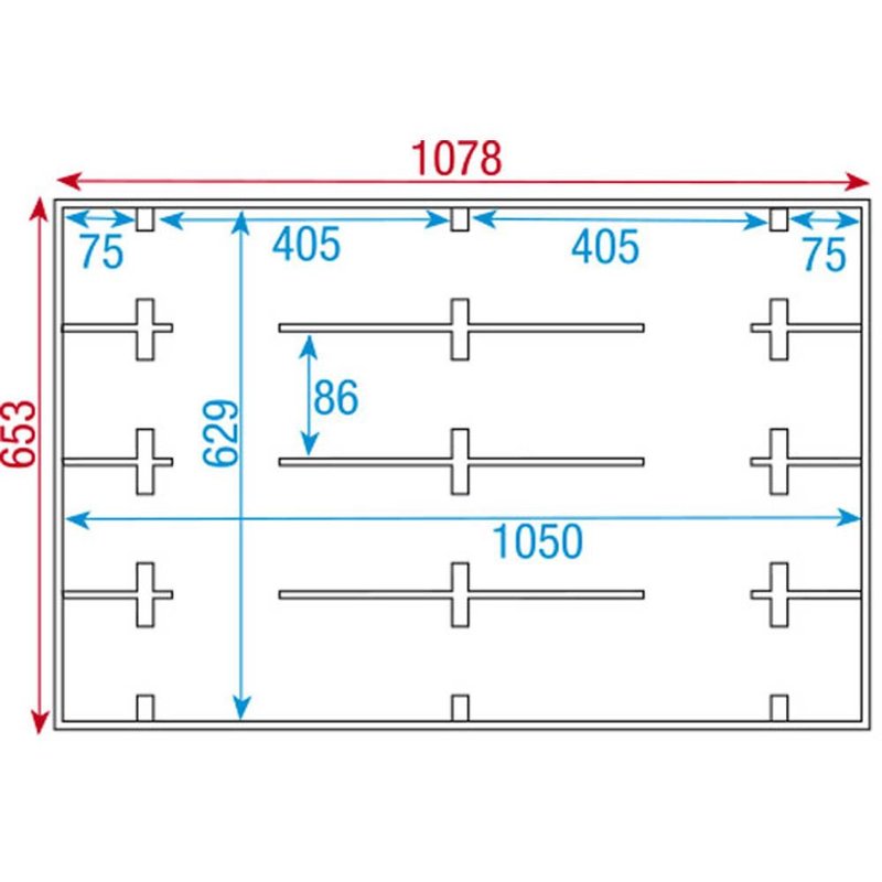 DAP LCA-SUN1 Flightcase voor 8x Sunstrip active LCA-SUN1 Flightcase voor 8x Sunstrip active