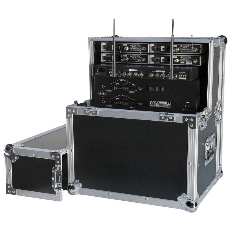 ACA-WMC2 Flightcase voor draadloze microfoons 6 HE