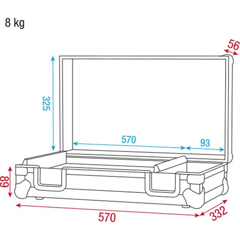 UCA-CA3 Conical Adapter III flightcase voor trusspennen en spigotten