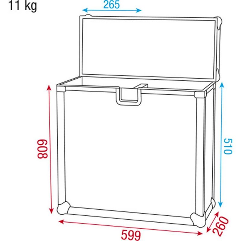 DAP LCA-SCAN1 Flightcase voor 2 scans LCA-SCAN1 Flightcase voor 2 scans