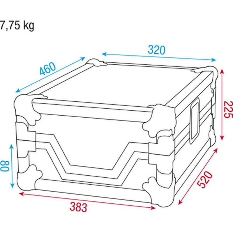 DCA-PIO2 Flightcase voor CDJ-800/850/900/1000/2000
