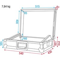 DAP ACA-MC1 Flightcase voor 19 inch mixer ACA-MC1 Flightcase voor 19 inch mixer