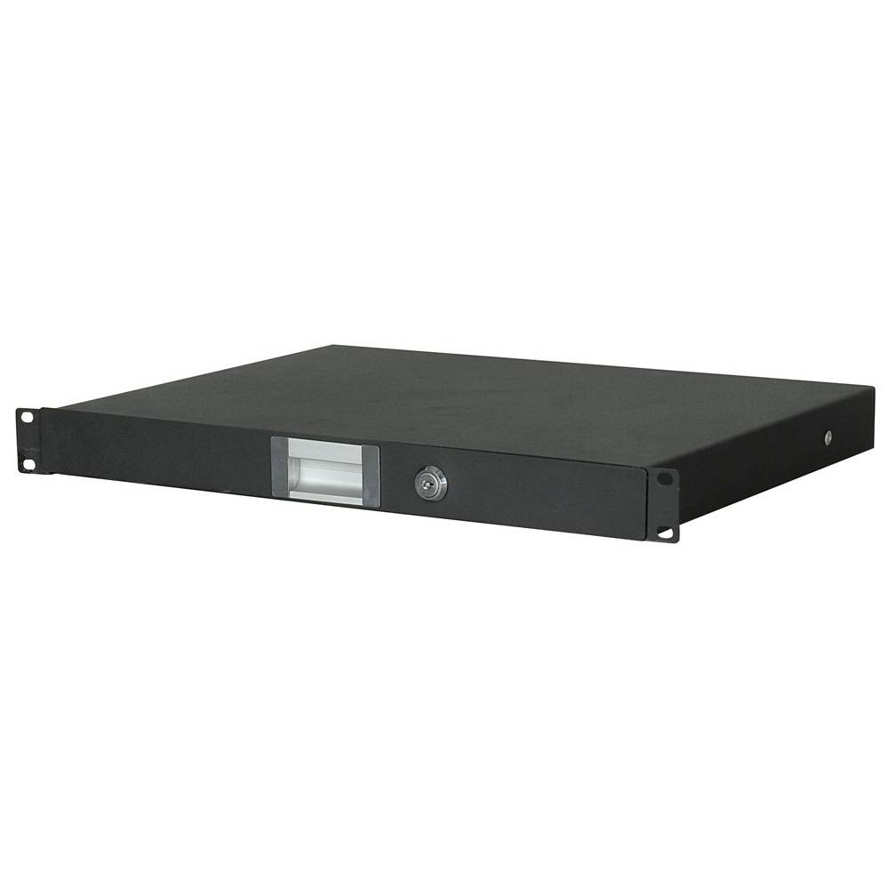 DAP 19 inch racklade met slot 1 HE afbeelding