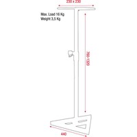 Studiomonitor statief tot 15kg