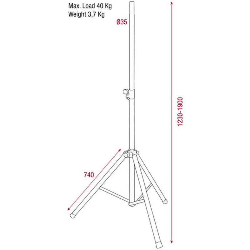 Pro luidsprekerstatief