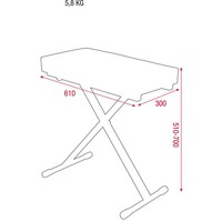 Bench Pro keyboard bankje/kruk