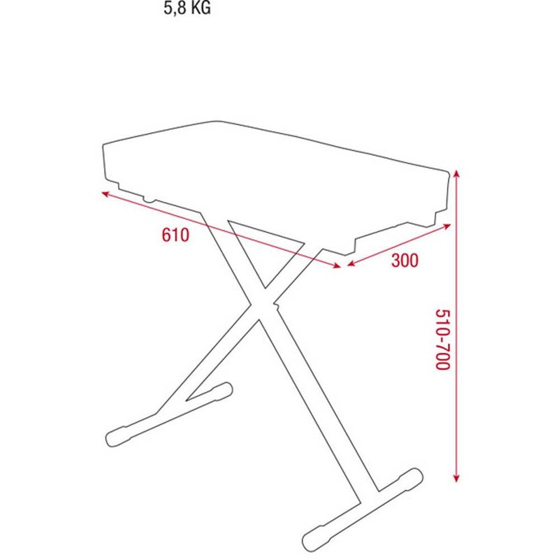 Bench Pro keyboard bankje/kruk