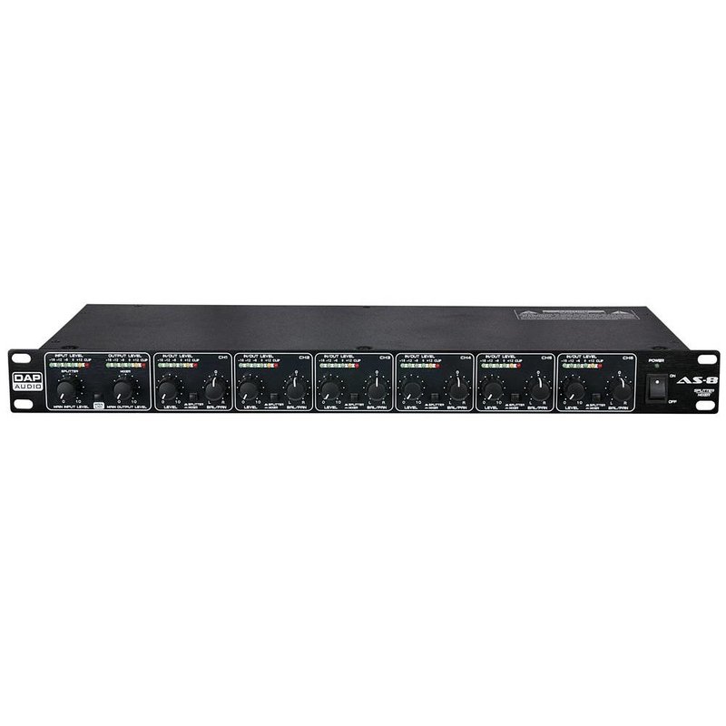 AS-8 audio splitter en mixer