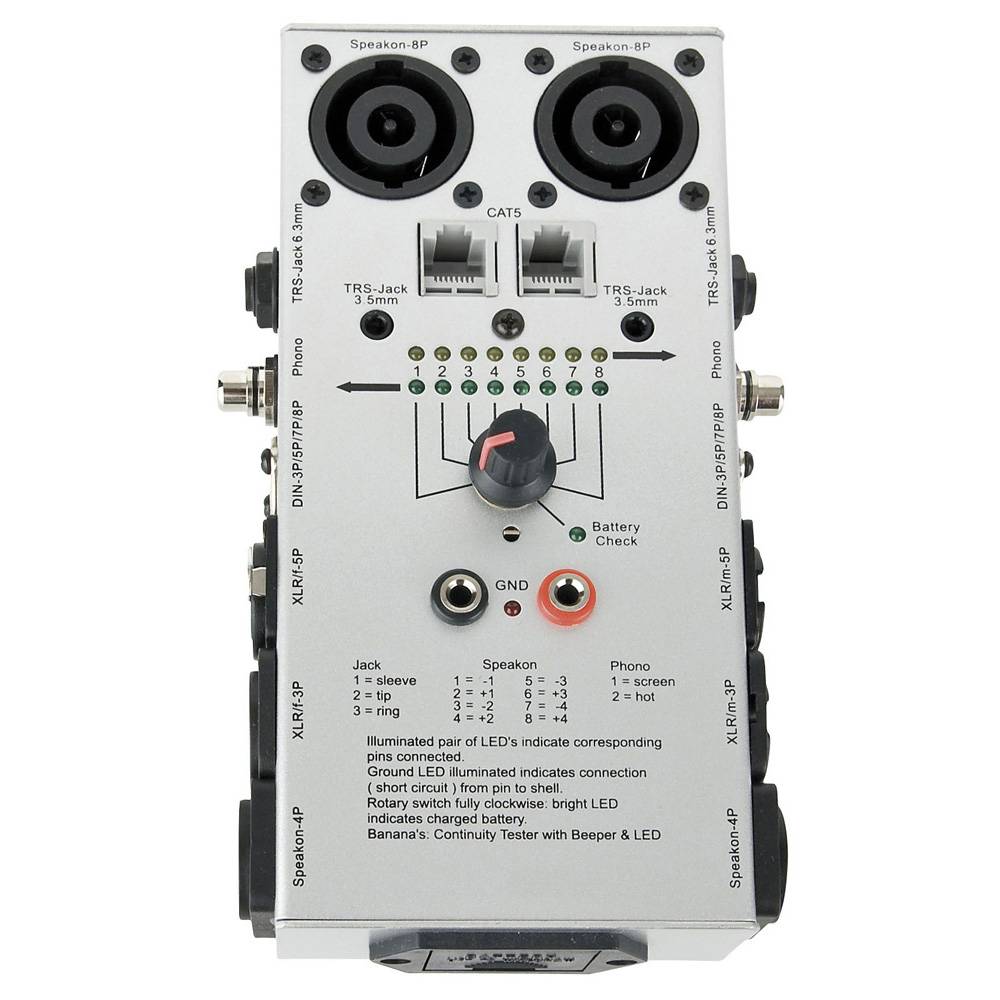 Showgear Cable Tester Pro kabeltester afbeelding