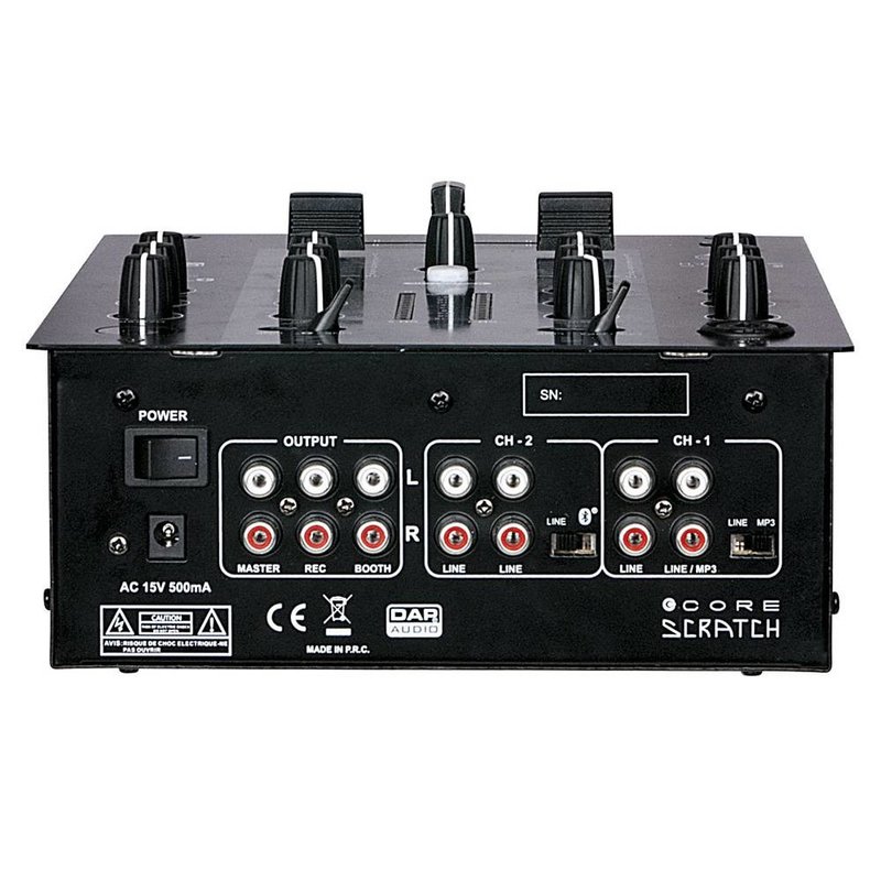 Core Scratch 2-kanaals DJ mixer