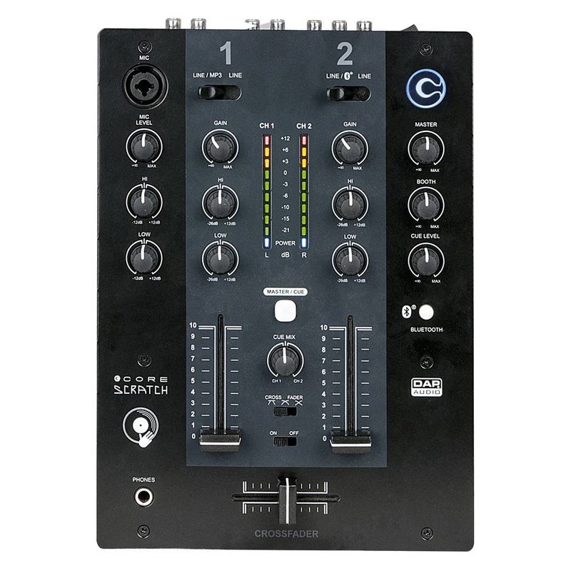 Core Scratch 2-kanaals DJ mixer