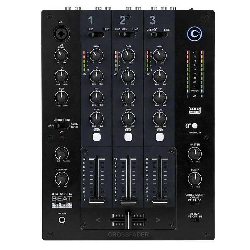 Core Beat 3-kanaals DJ mixer