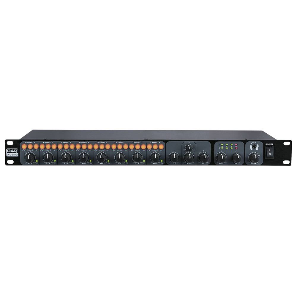 DAP Compact 8.1 8-kanaals line mixer afbeelding
