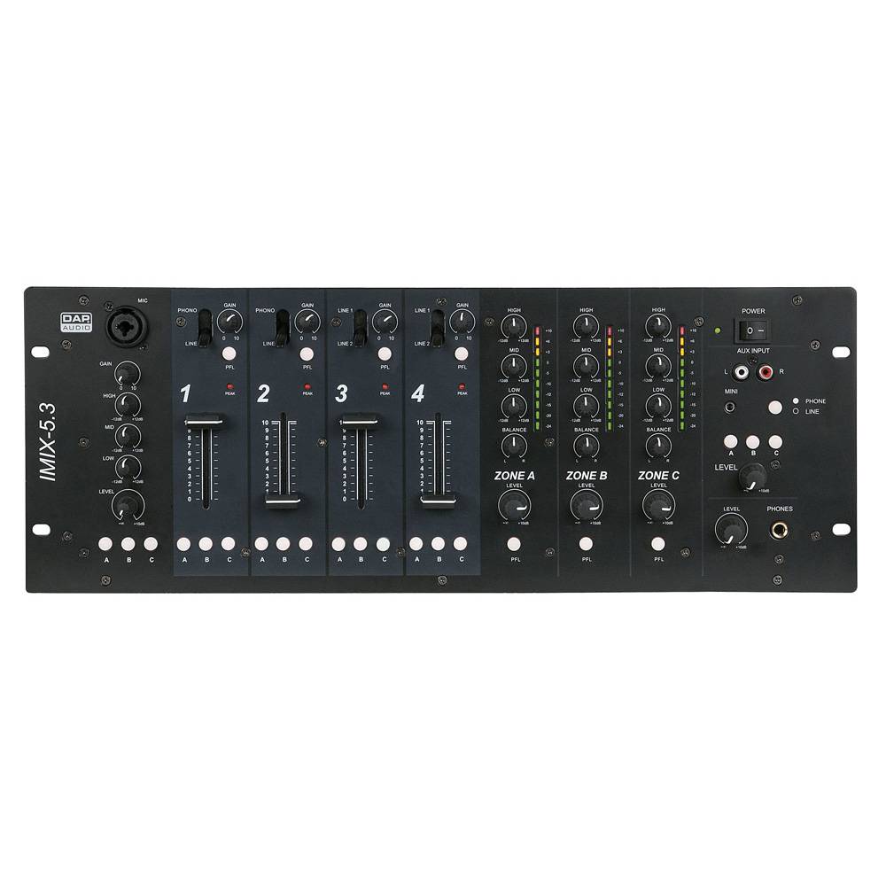 Dap Imix 53 5 Kanaals Zone Mixer dap kopen in de aanbieding Dap Imix 53 5 Kanaals Zone Mixer dap kopen in de aanbieding