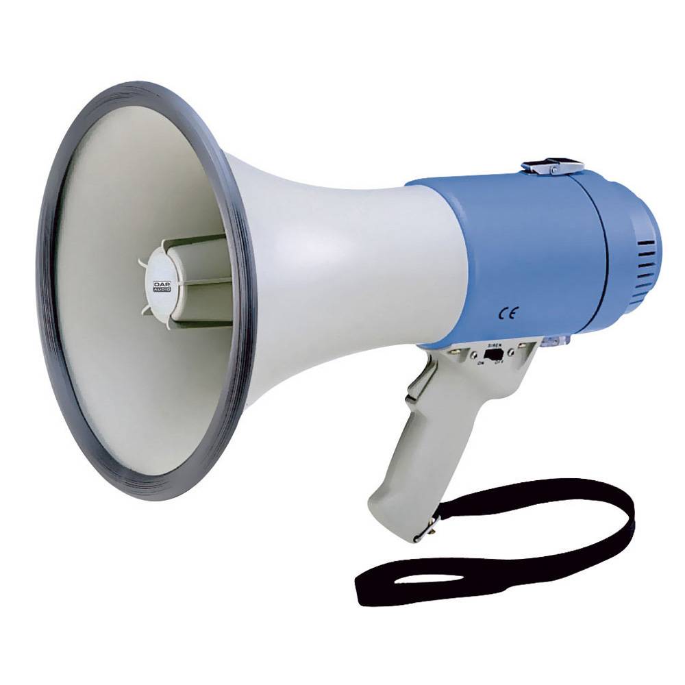 DAP MF-25F hand megafoon met sirene 25 Watt afbeelding
