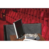 Pipe and drape doek 280x120cm medium gloss zwart ongeplooid