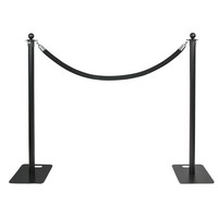 Pipe and drape afzetkoord zwart