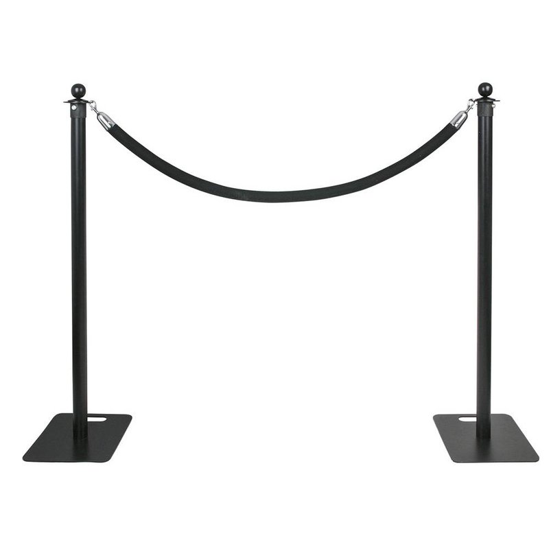 Pipe and drape afzetkoord zwart