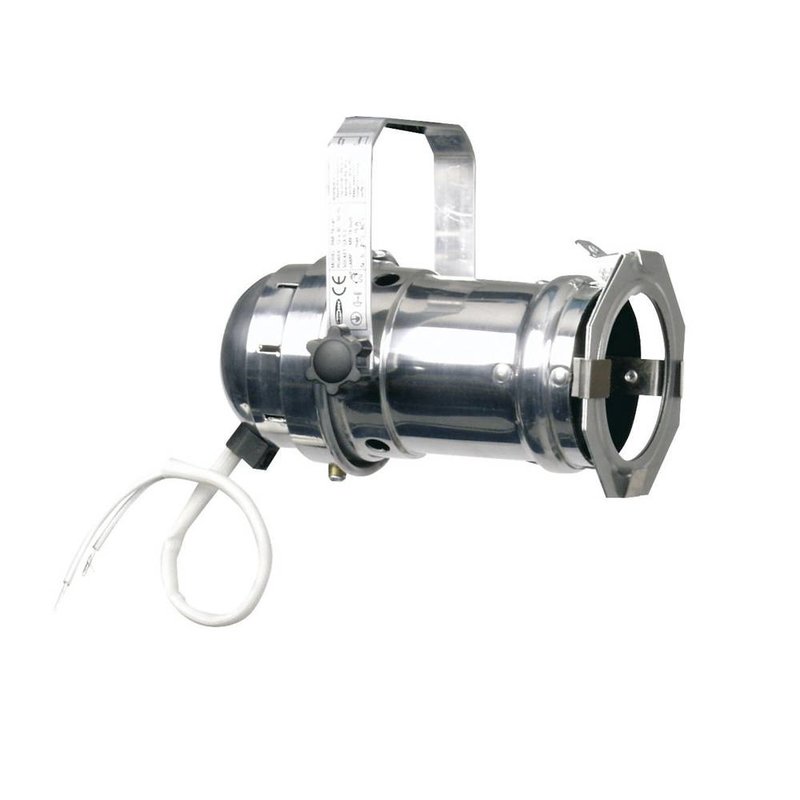 Showtec Par 16 spot met GU5,3 socket zilver Par 16 spot met GU5,3 socket zilver