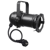 Par 16 spot met GU10D socket zwart