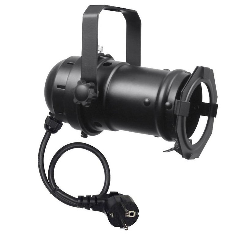 Par 16 spot met GU10D socket zwart