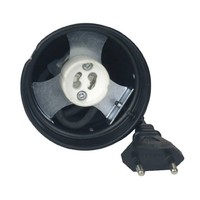 Par 16 spot met GU10D socket zwart