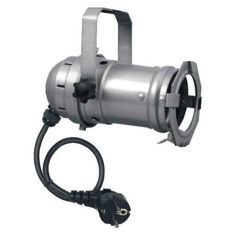 Showtec Par 16 spot met GU10D socket zilver Par 16 spot met GU10D socket zilver