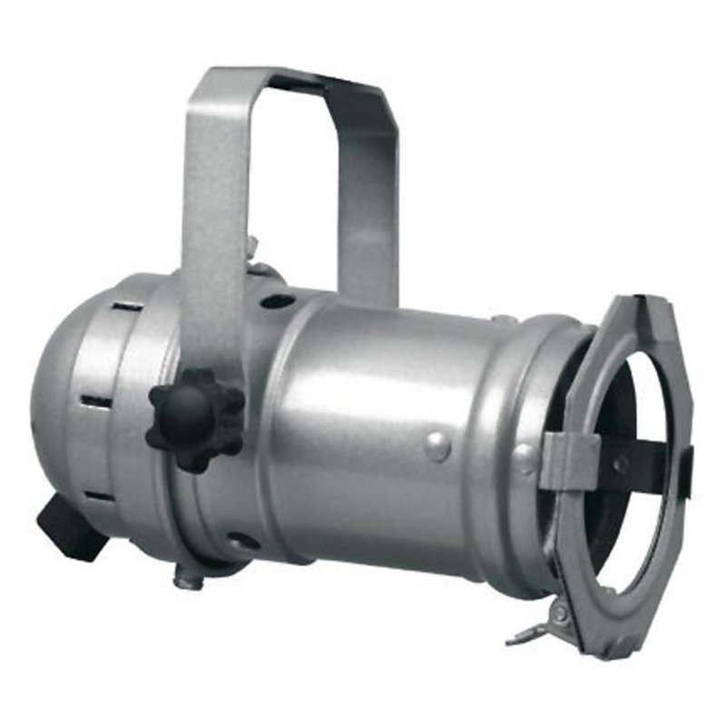 Showtec Par 16 spot met GU10D socket zilver Par 16 spot met GU10D socket zilver