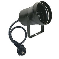 Showtec Par 36 puntspot zwart Par 36 puntspot zwart