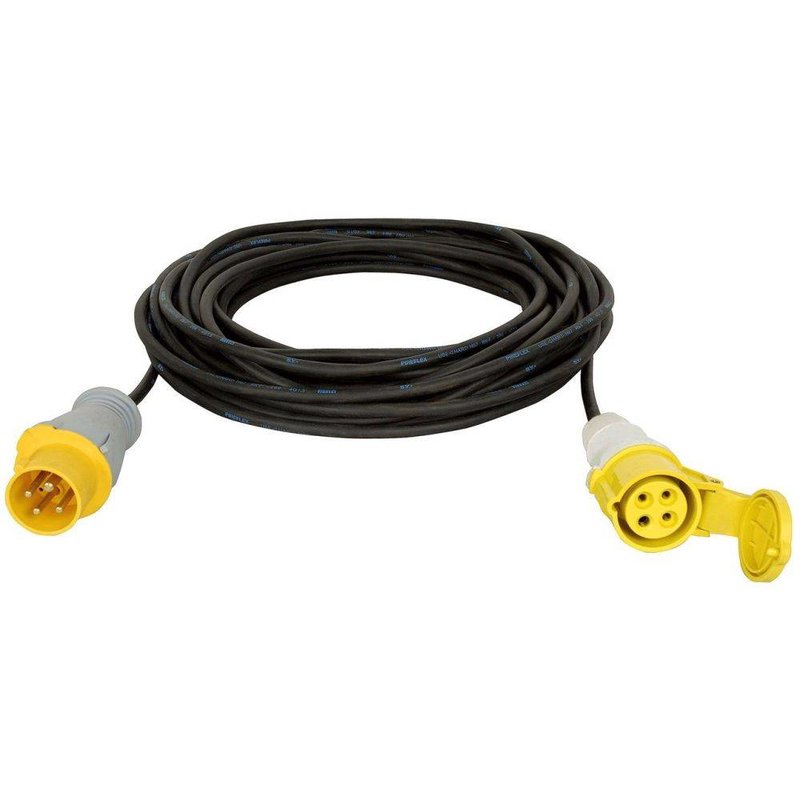 Motorkabel CEE 4P geel 16A 20m
