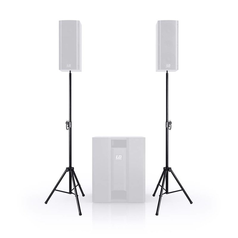 LD Systems Dave 8 Statievenset met luidsprekerkabels en draagtas Dave 8 Statievenset met luidsprekerkabels en draagtas