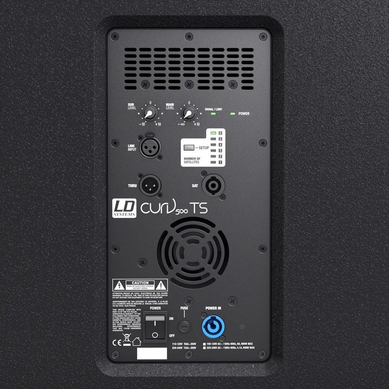 LD Systems CURV500 TS compact touring array systeem CURV500 TS compact touring array systeem