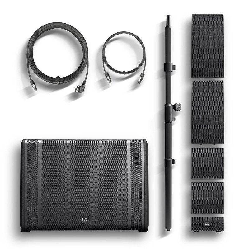 LD Systems CURV500 TS compact touring array systeem CURV500 TS compact touring array systeem