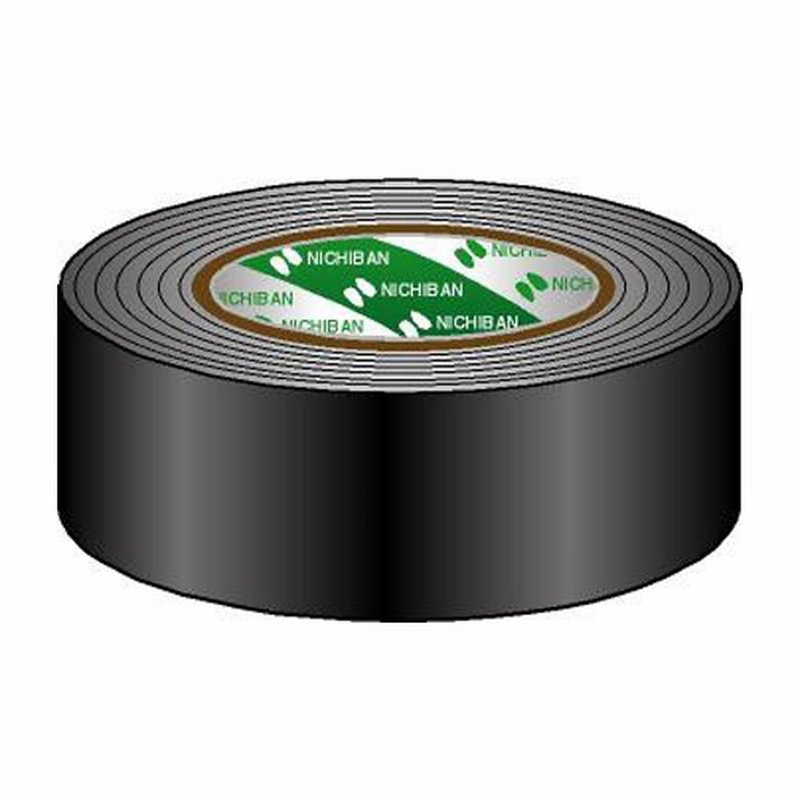 Nichiban Gaffa tape rol 50mm 25m zwart Gaffa tape rol 50mm 25m zwart